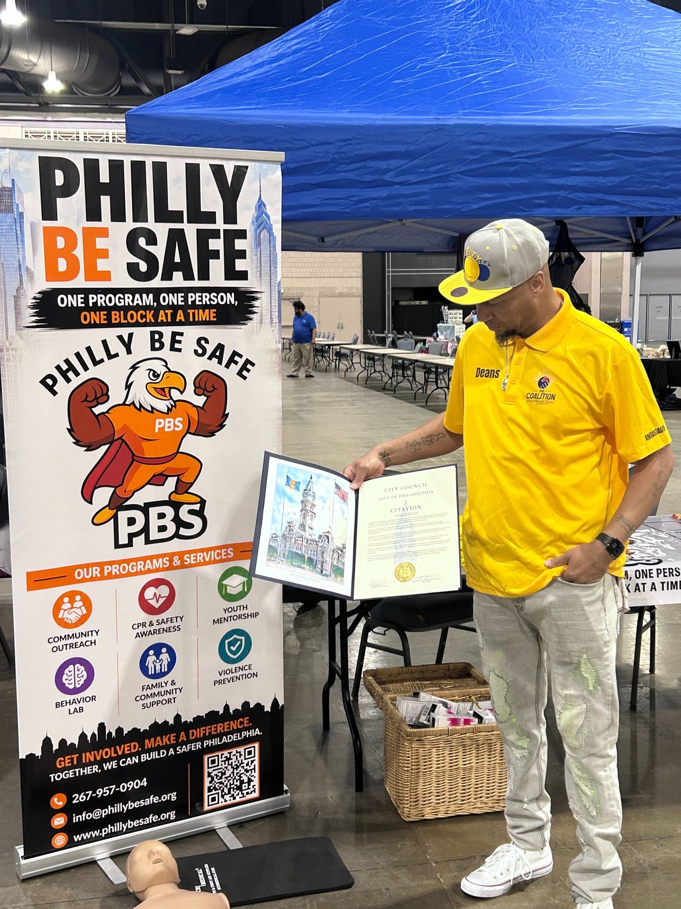 Philly Be Safe participating in a community event